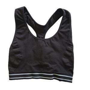 Aerie Sports Bra Women XS Black Medium Support Compression Racerback Workout